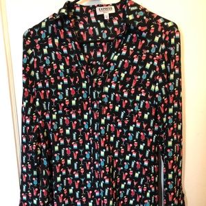 Express Portofino Original Fit *Cocktails Print